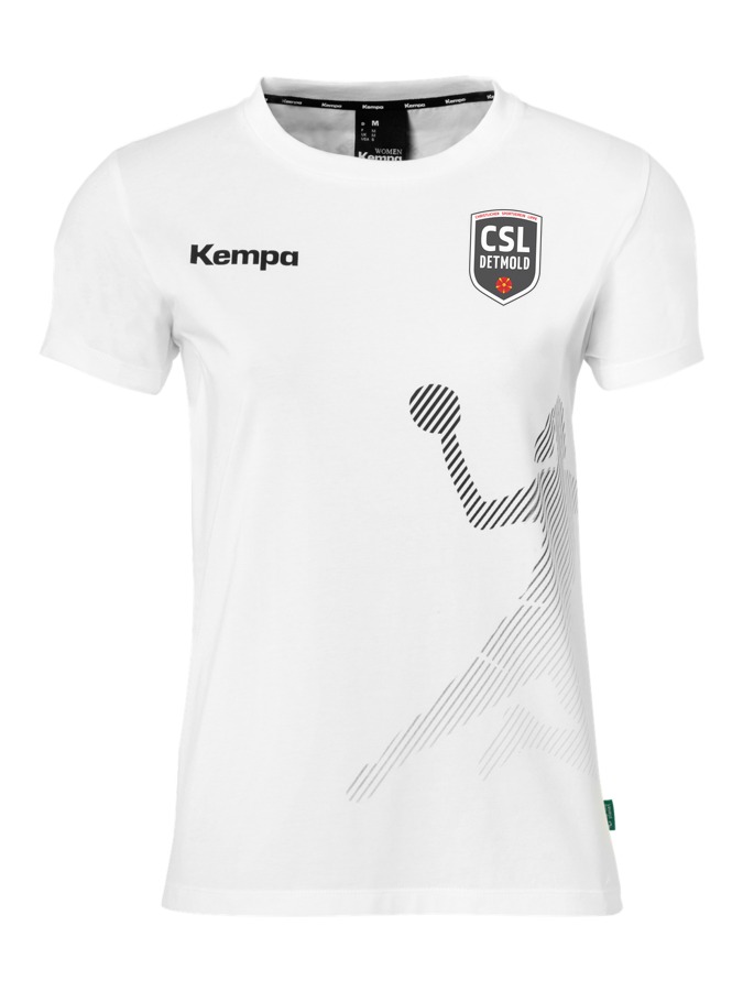Kempa T-Shirt Black & White Damen