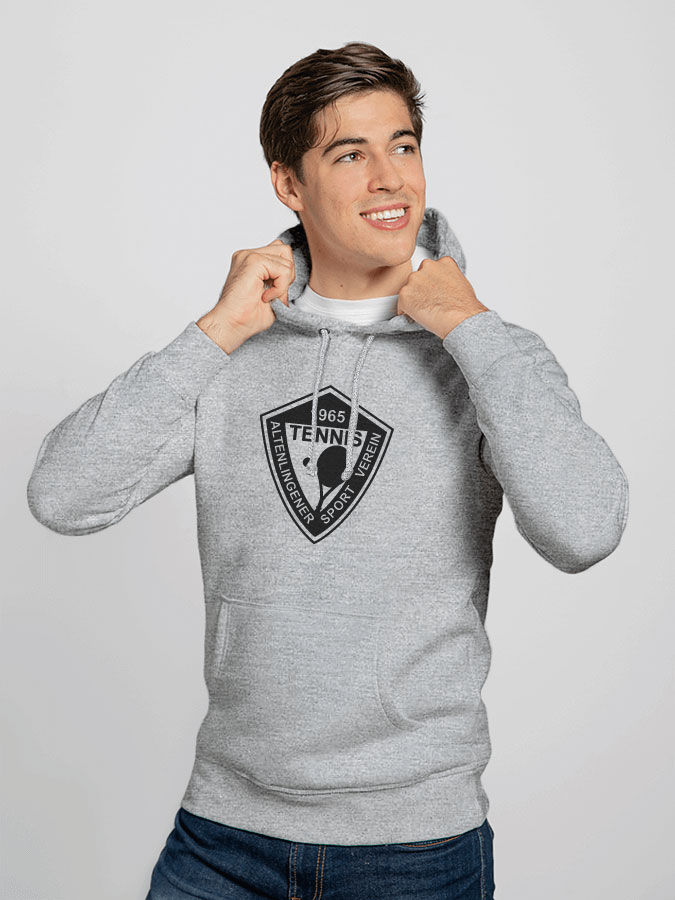 Hoodie All Grey Herren