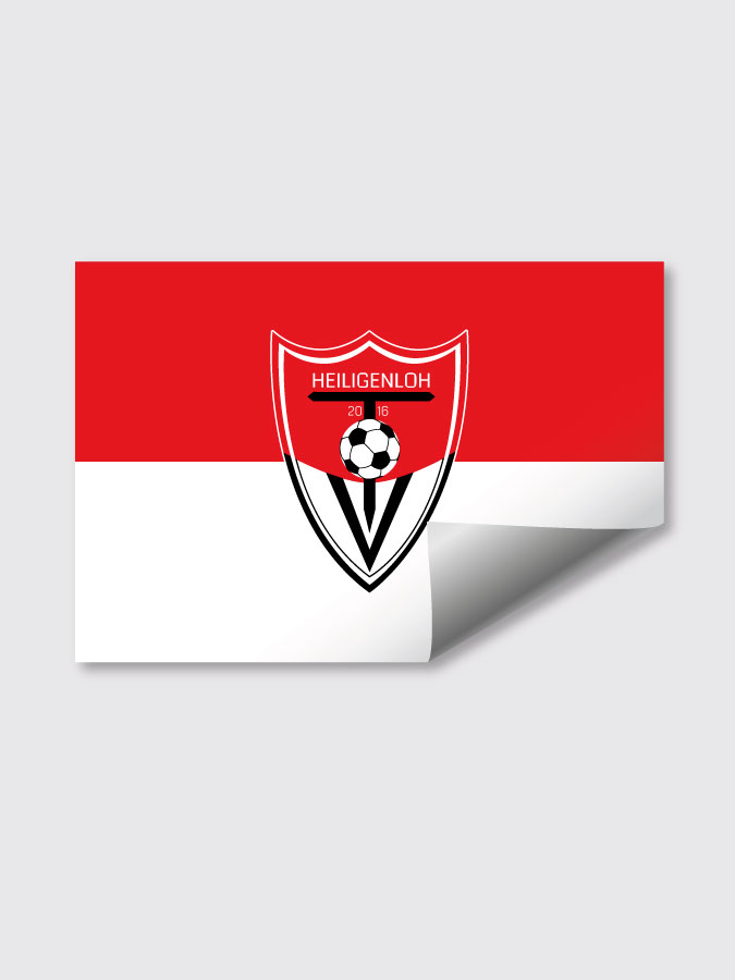 Aufkleber DIN A7 Logo