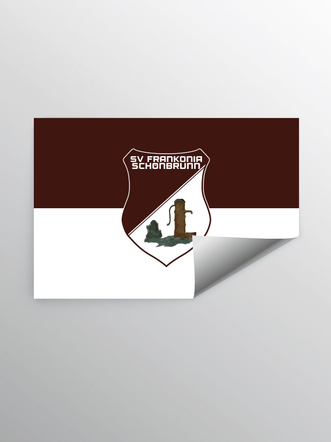 Aufkleber DIN A7 Logo
