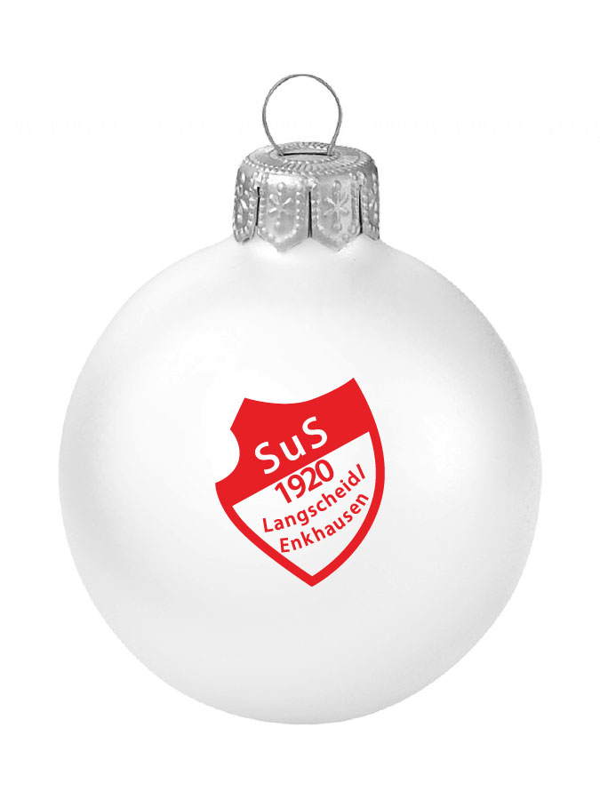 Weihnachtskugel Logo 8cm