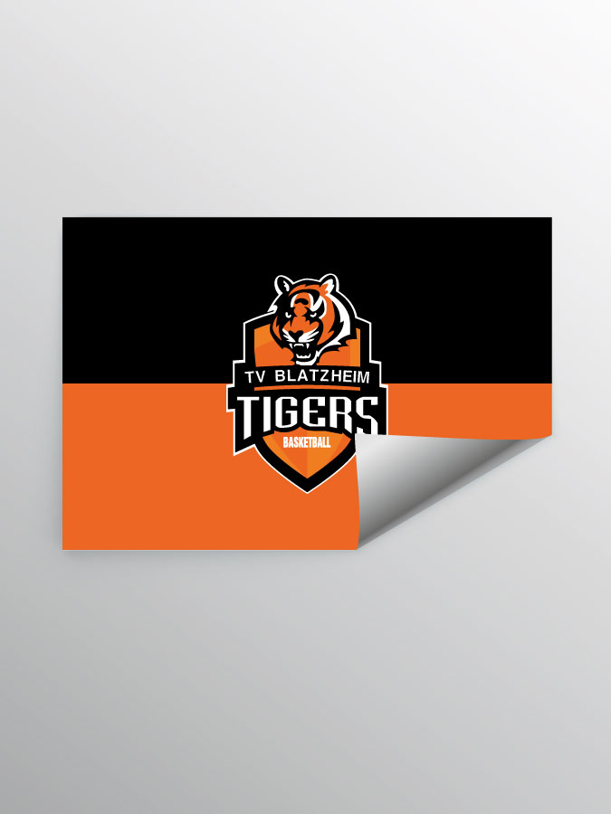 Aufkleber DIN A7 Logo