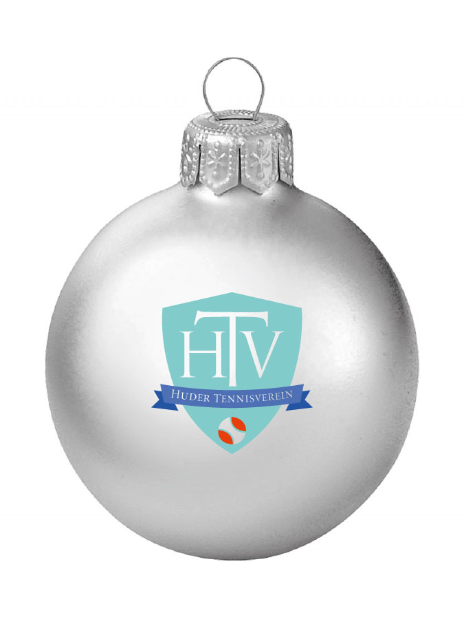 Weihnachtskugel Logo 8cm