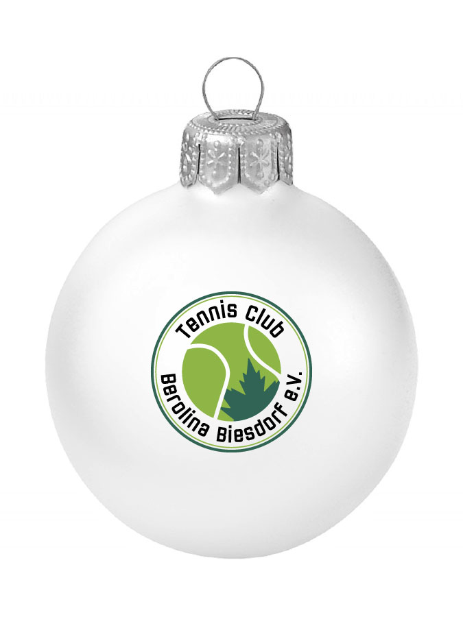 Weihnachtskugel Logo 8cm