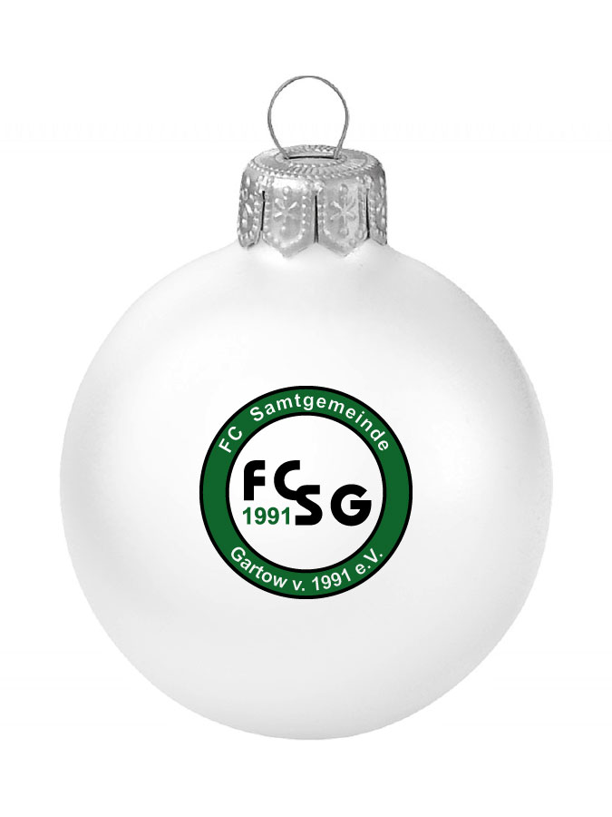 Weihnachtskugel Logo 8cm