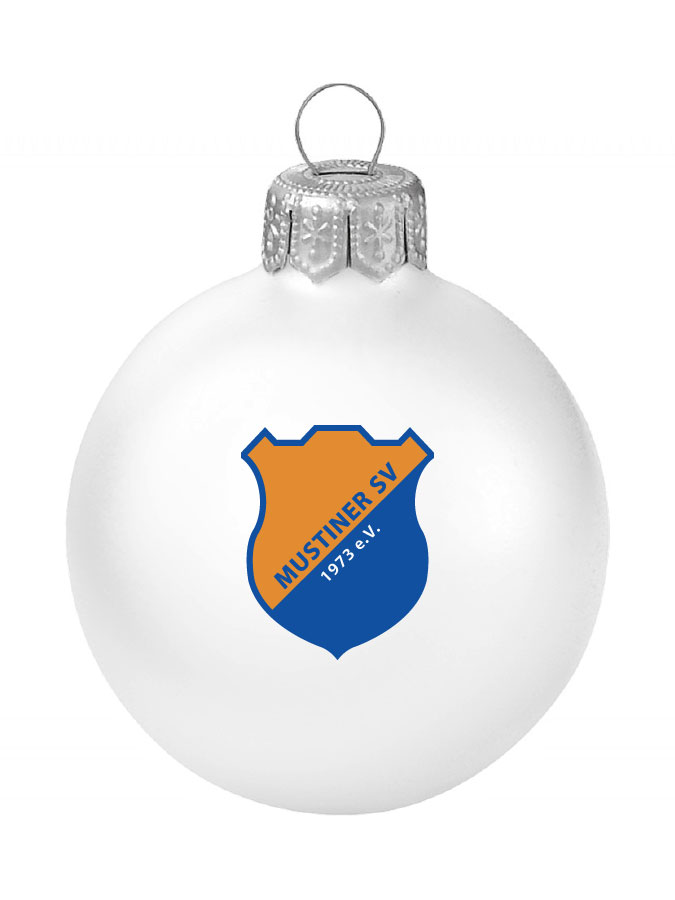 Weihnachtskugel Logo 8cm