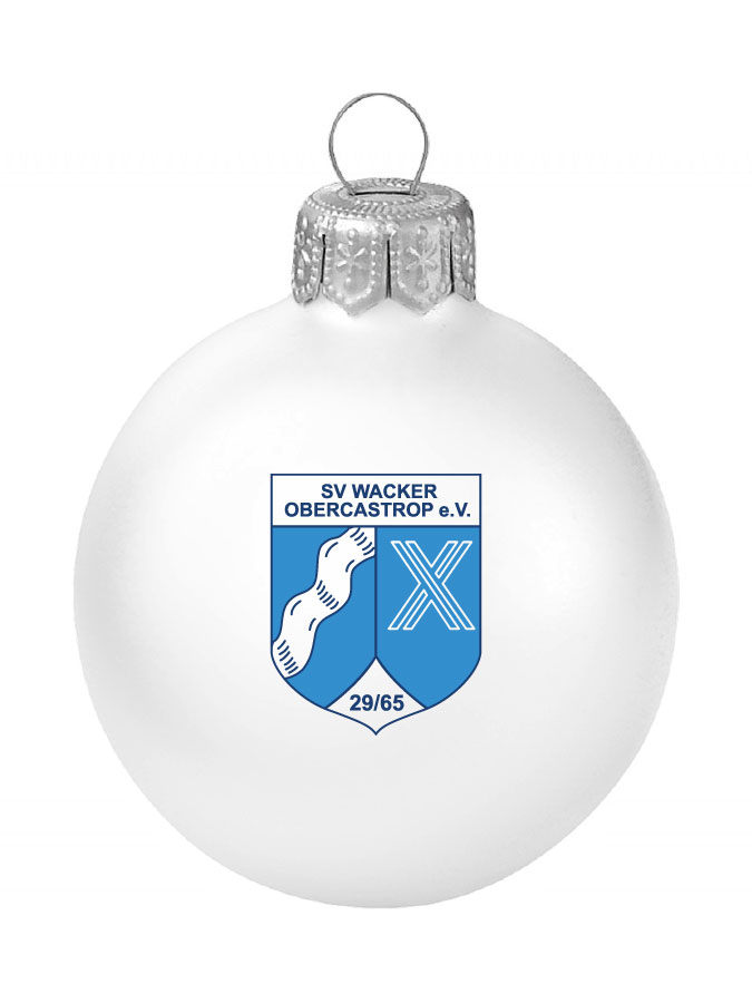 Weihnachtskugel Logo 8cm