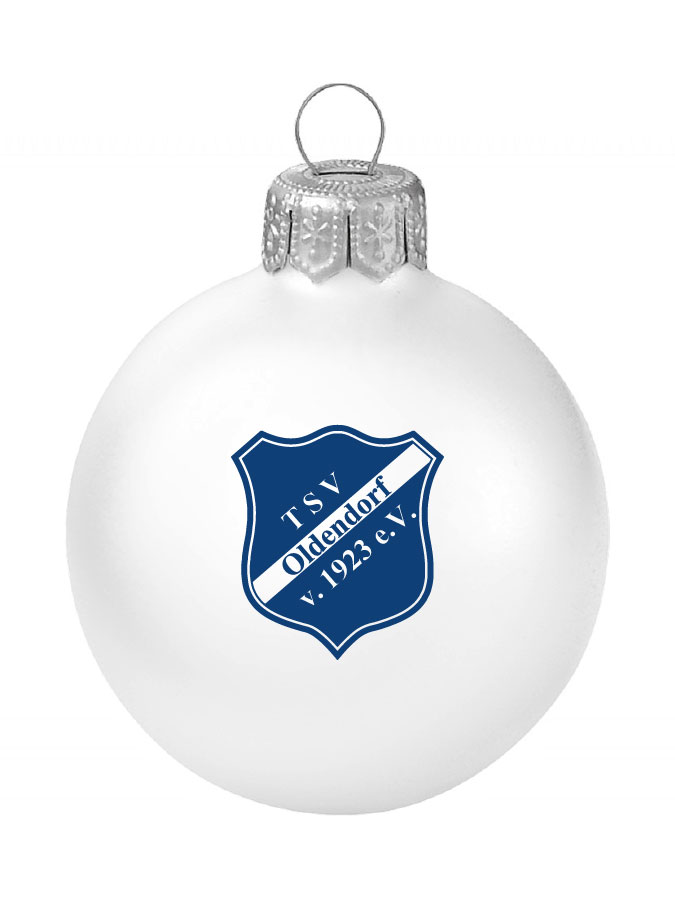 Weihnachtskugel Logo 8cm