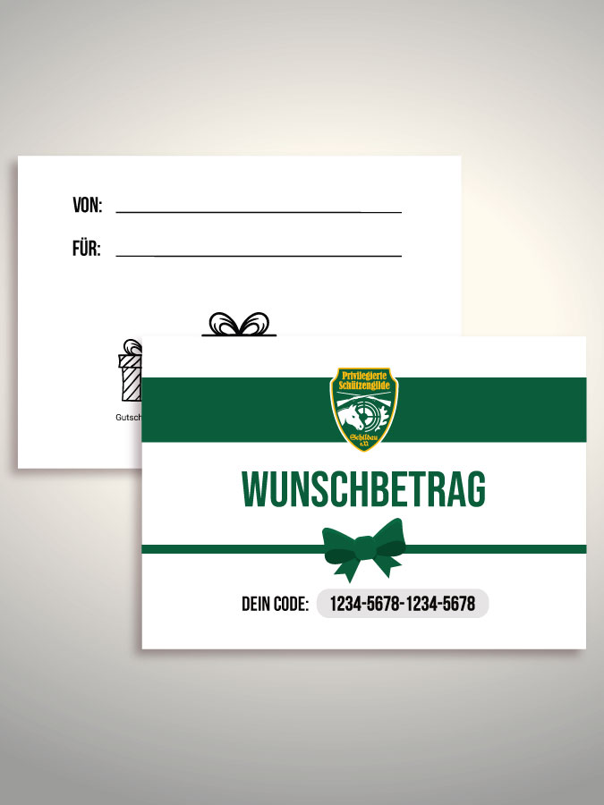 Geschenkgutschein per Versand (Weiß)