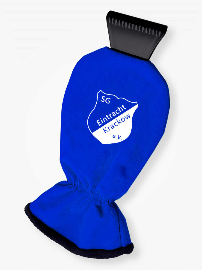 Eiskratzer mit Handschuh