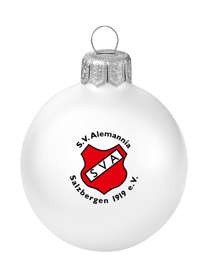 Weihnachtskugel Logo 8cm