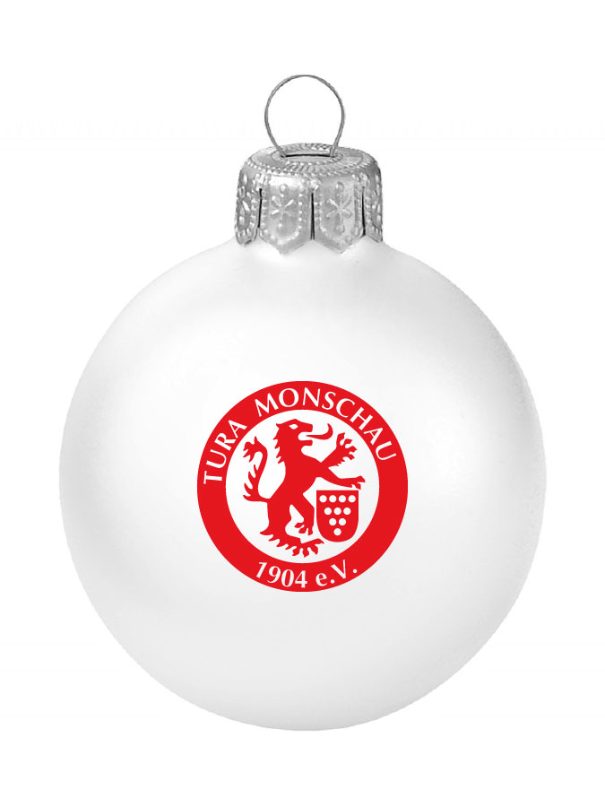 Weihnachtskugel Logo 8cm