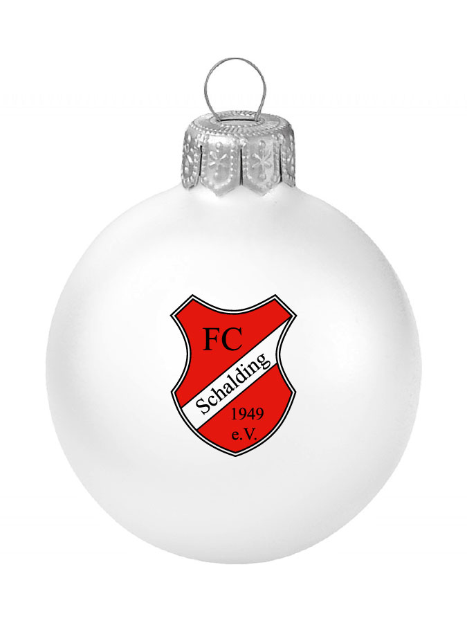 Weihnachtskugel Logo 8cm