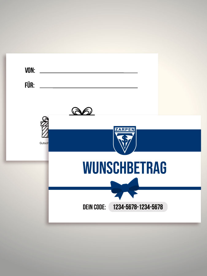 Geschenkgutschein per Versand (Weiß)