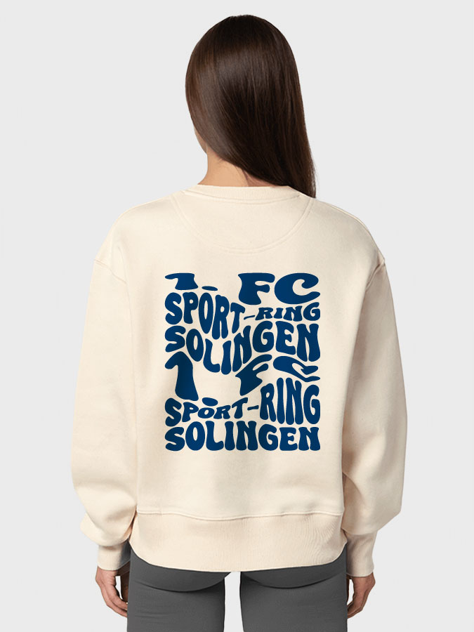 Oversized Sweater Wavy Damen