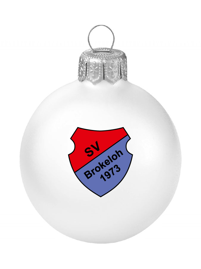 Weihnachtskugel Logo 8cm