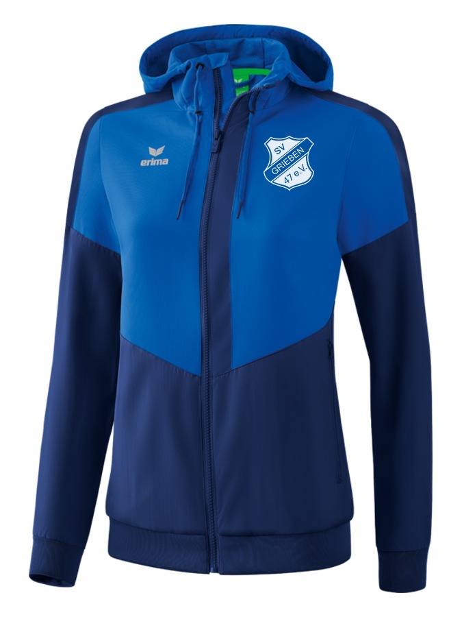 Erima Squad Tracktop Jacke mit Kapuze Damen