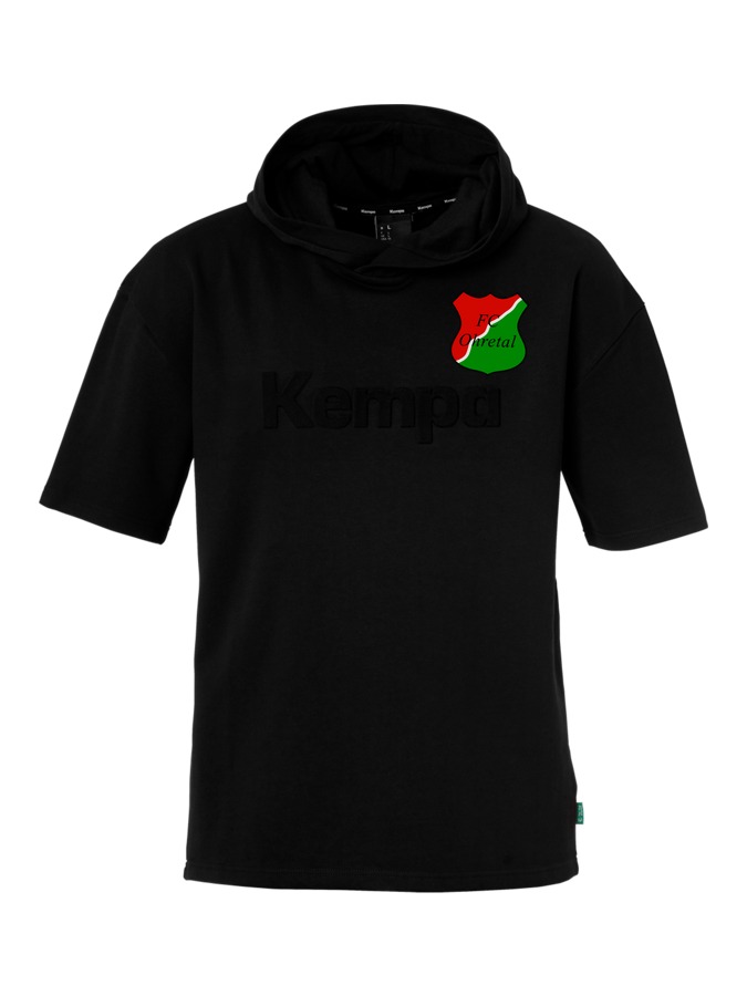Kempa Kapuzen-T-Shirt Black & White