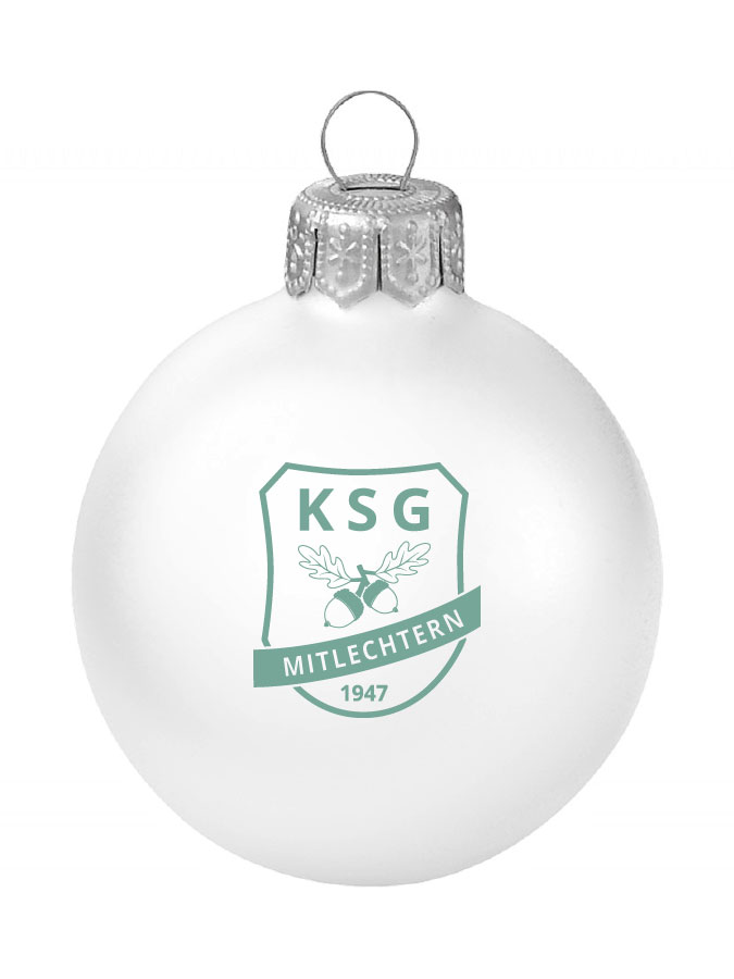 Weihnachtskugel Logo 8cm