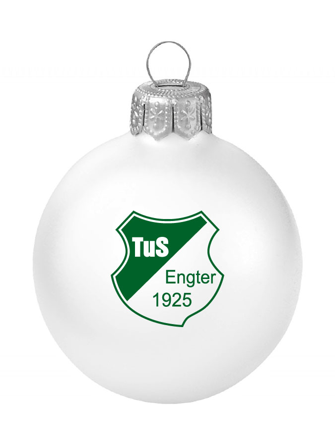 Weihnachtskugel Logo 8cm