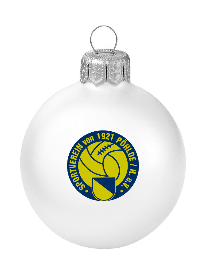 Weihnachtskugel Logo 8cm