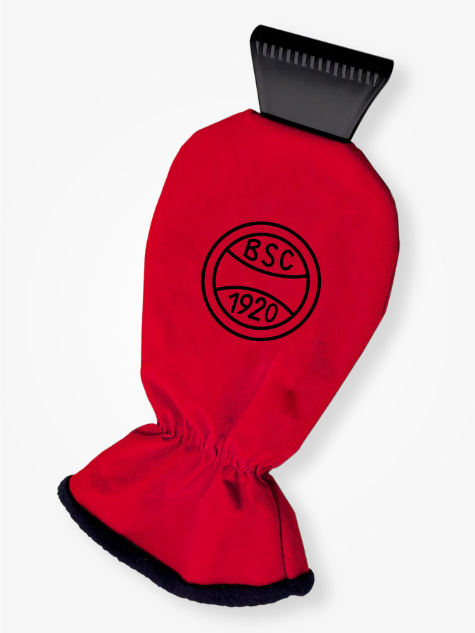 Eiskratzer mit Handschuh