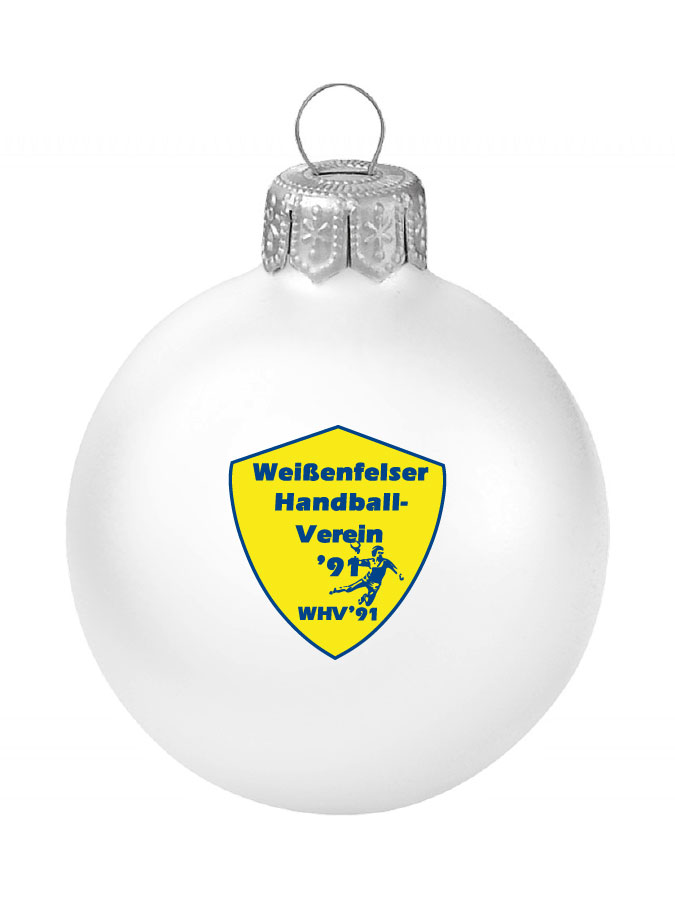 Weihnachtskugel Logo 8cm
