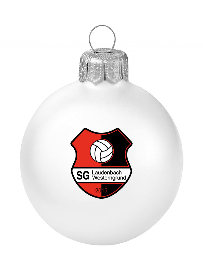 Weihnachtskugel Logo 8cm