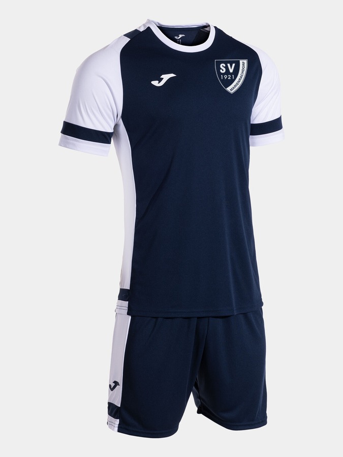 Navy-Silber-Weiß