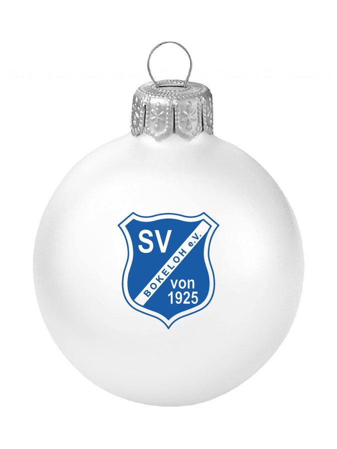 Weihnachtskugel Logo 8cm