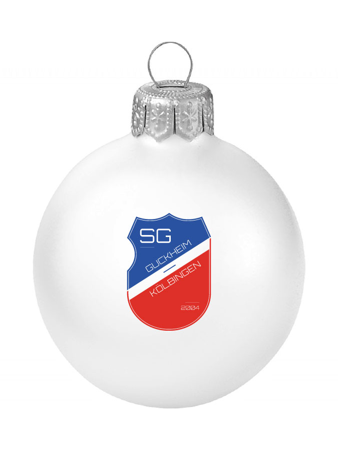 Weihnachtskugel Logo 8cm