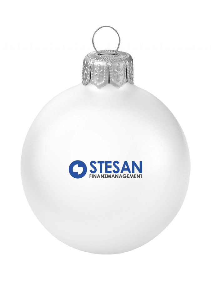 Weihnachtskugel Logo 8cm