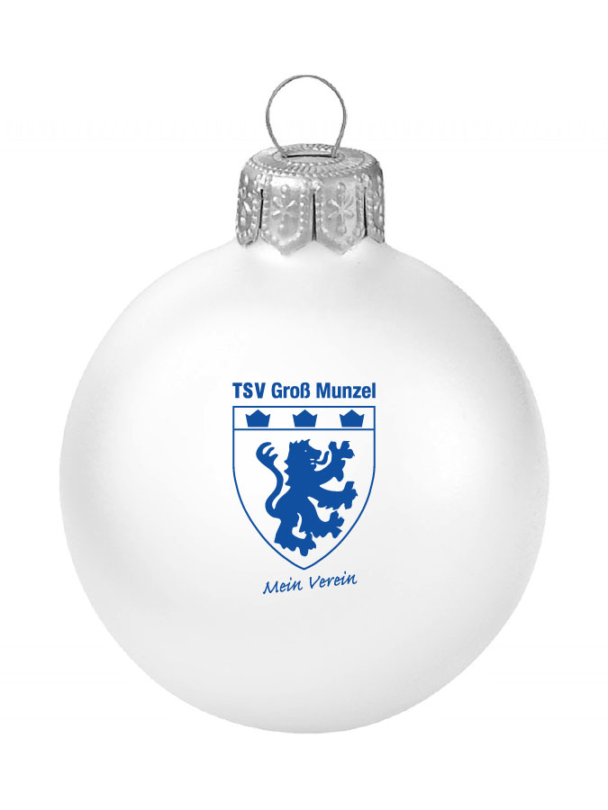 Weihnachtskugel Logo 8cm