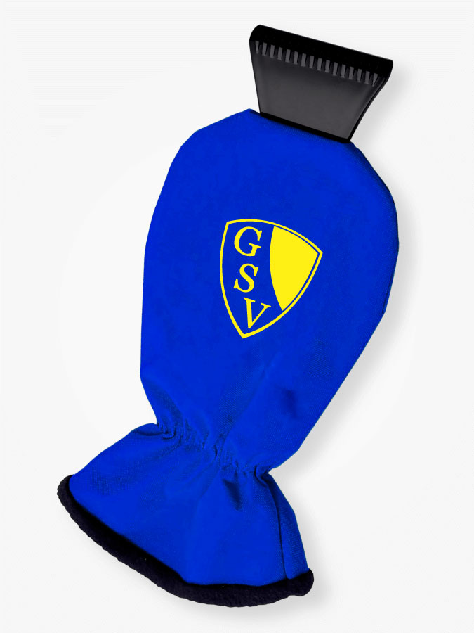 Eiskratzer mit Handschuh