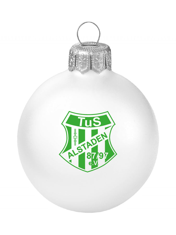 Weihnachtskugel Logo 8cm