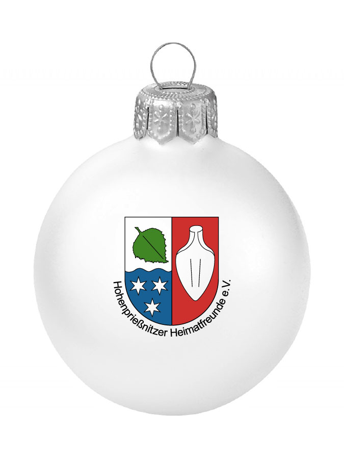 Weihnachtskugel Logo 8cm