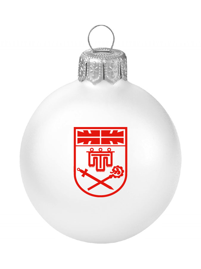 Weihnachtskugel Logo 8cm