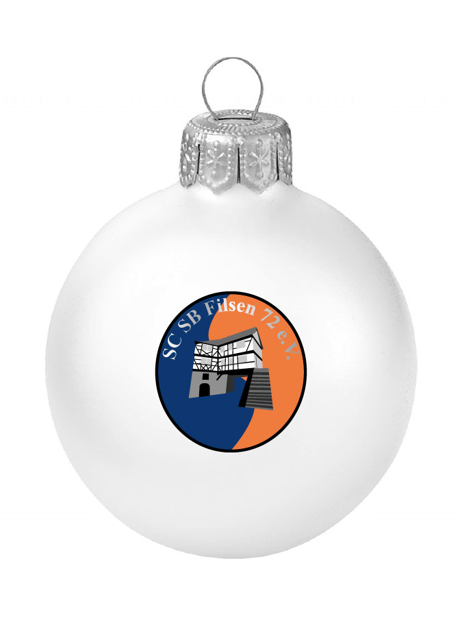 Weihnachtskugel Logo 8cm