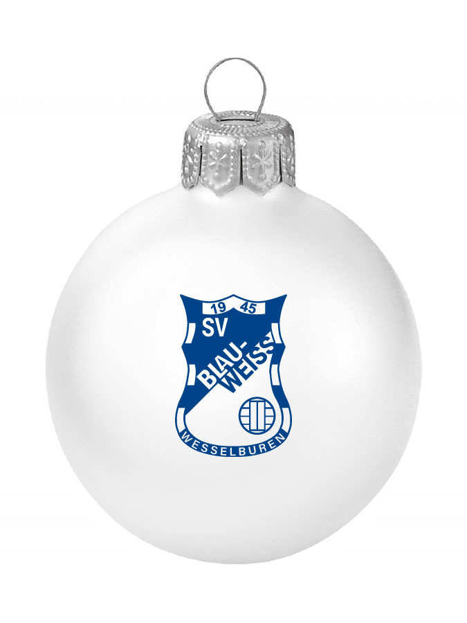 Weihnachtskugel Logo 8cm