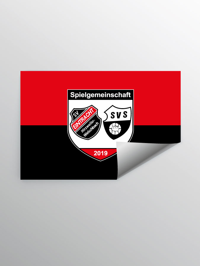 Aufkleber DIN A7 Logo