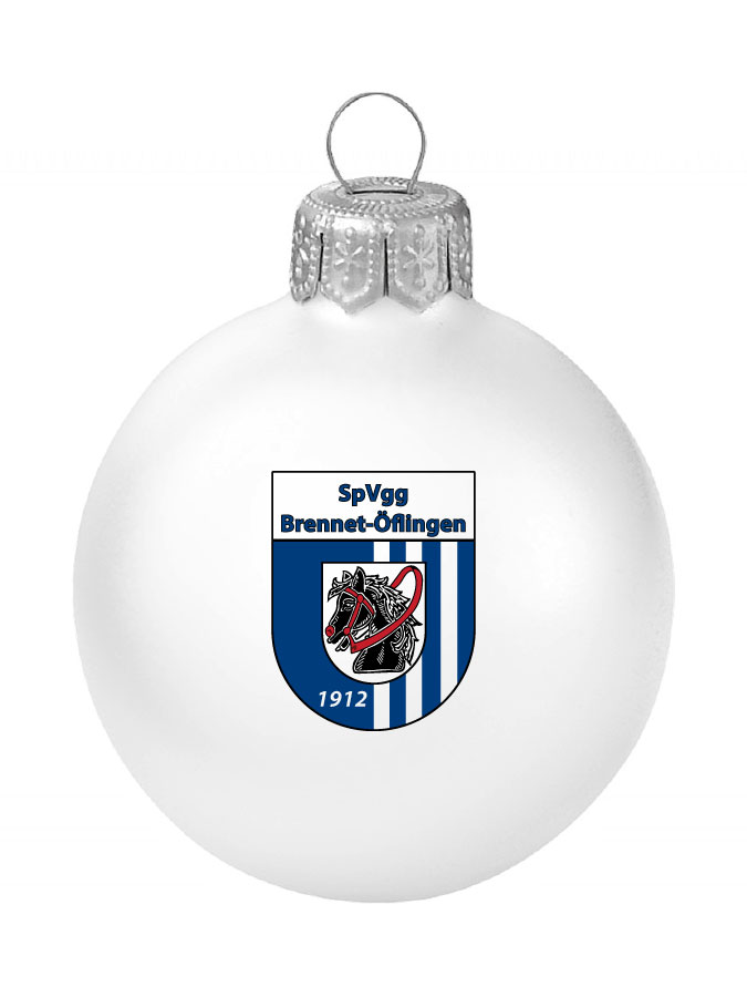 Weihnachtskugel Logo 8cm