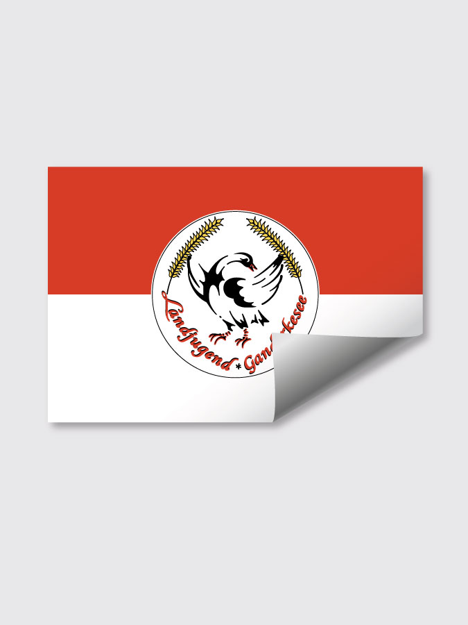 Aufkleber DIN A7 Logo