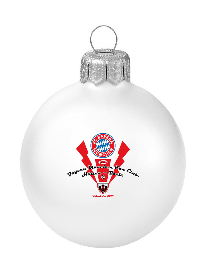 Weihnachtskugel Logo 8cm