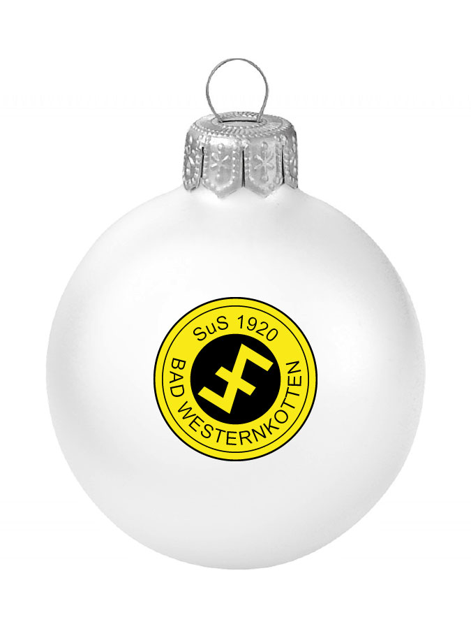 Weihnachtskugel Logo 8cm