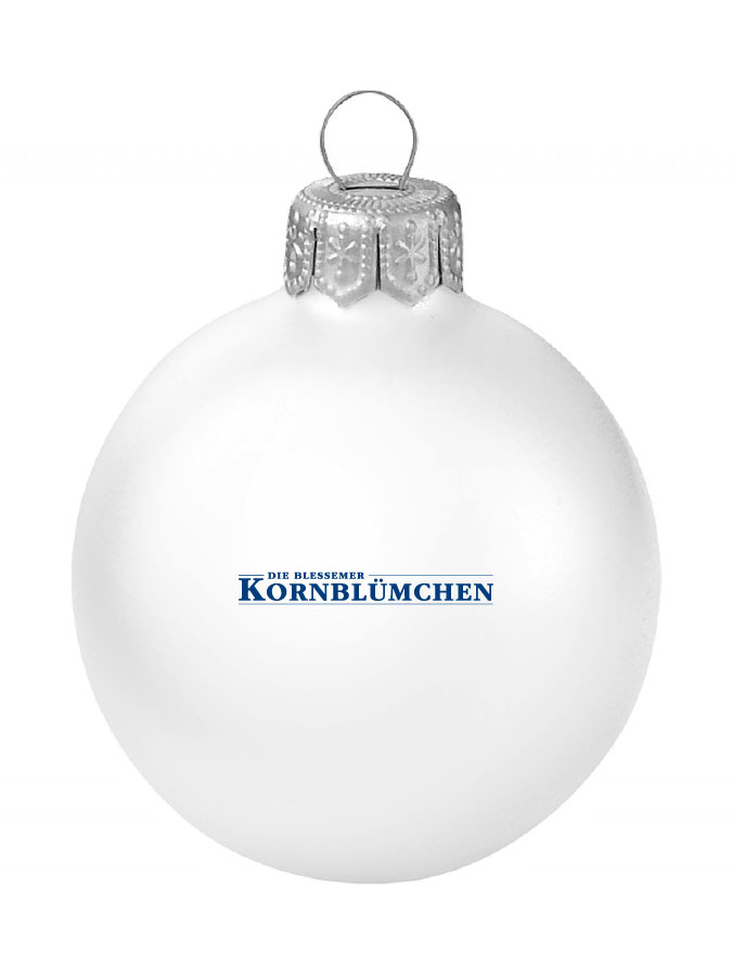 Weihnachtskugel Logo 8cm