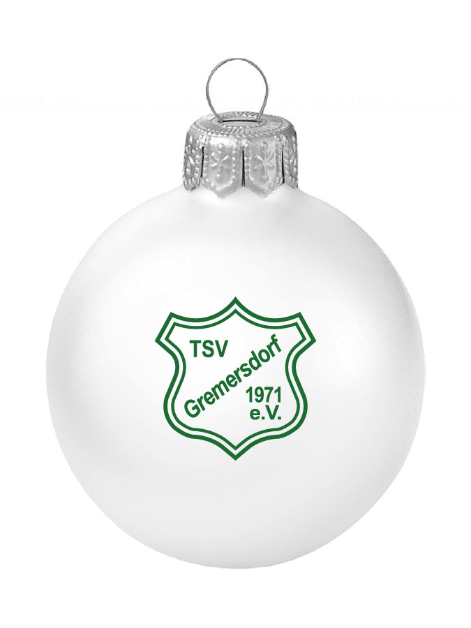 Weihnachtskugel Logo 8cm