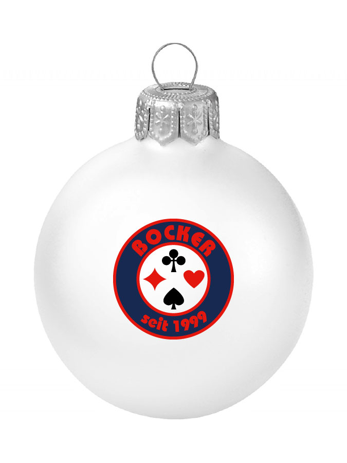 Weihnachtskugel Logo 8cm