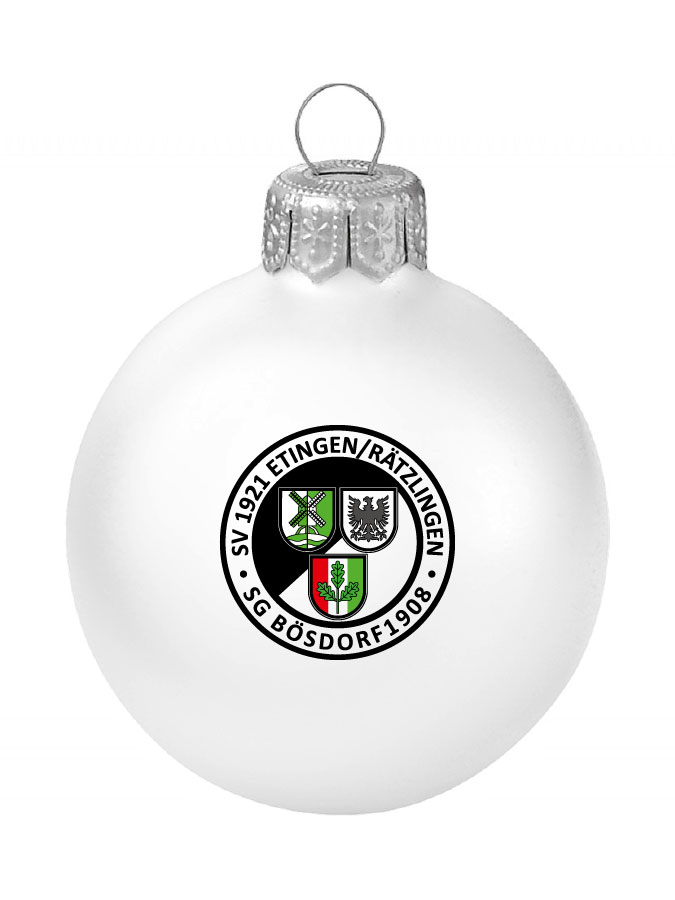 Weihnachtskugel Logo 8cm