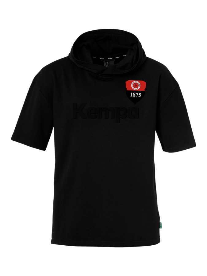Kempa Kapuzen-T-Shirt Black & White