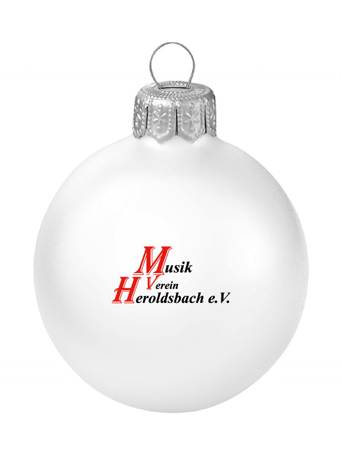 Weihnachtskugel Logo 8cm